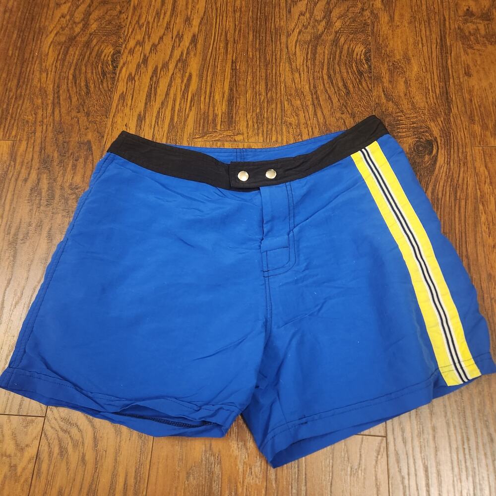 LASC Los Angeles Sporting Club Men Blue Board Shorts Swim Trunks Size 32